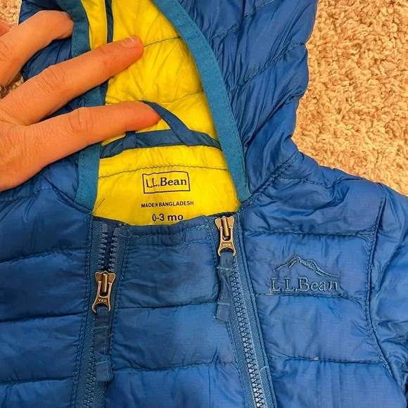 L.L. Bean down baby snowsuit